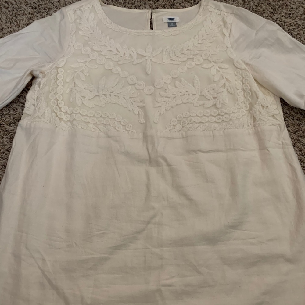 Old navy xl Embroidered shift dress